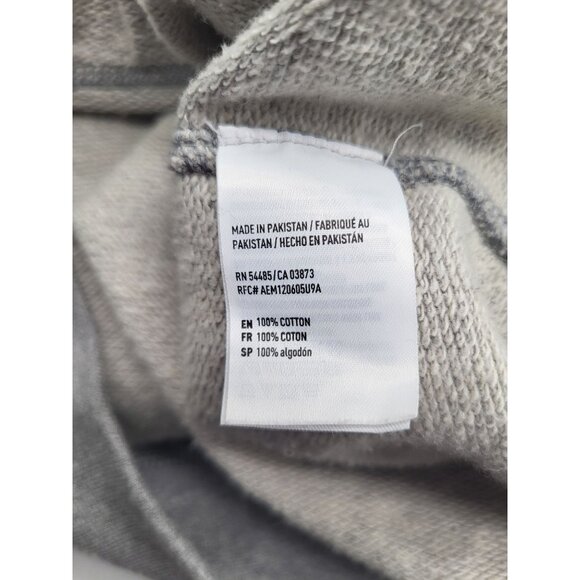 American Eagle Hoodie Sweatshirt Gray Yellow Mens SZ LG Y2k Grunge Skater - Picture 5 of 9